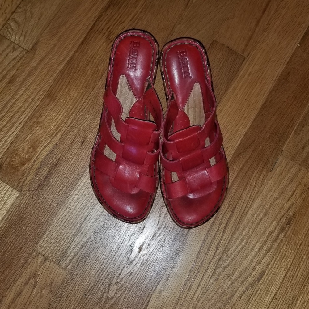 Born Leather Wedges